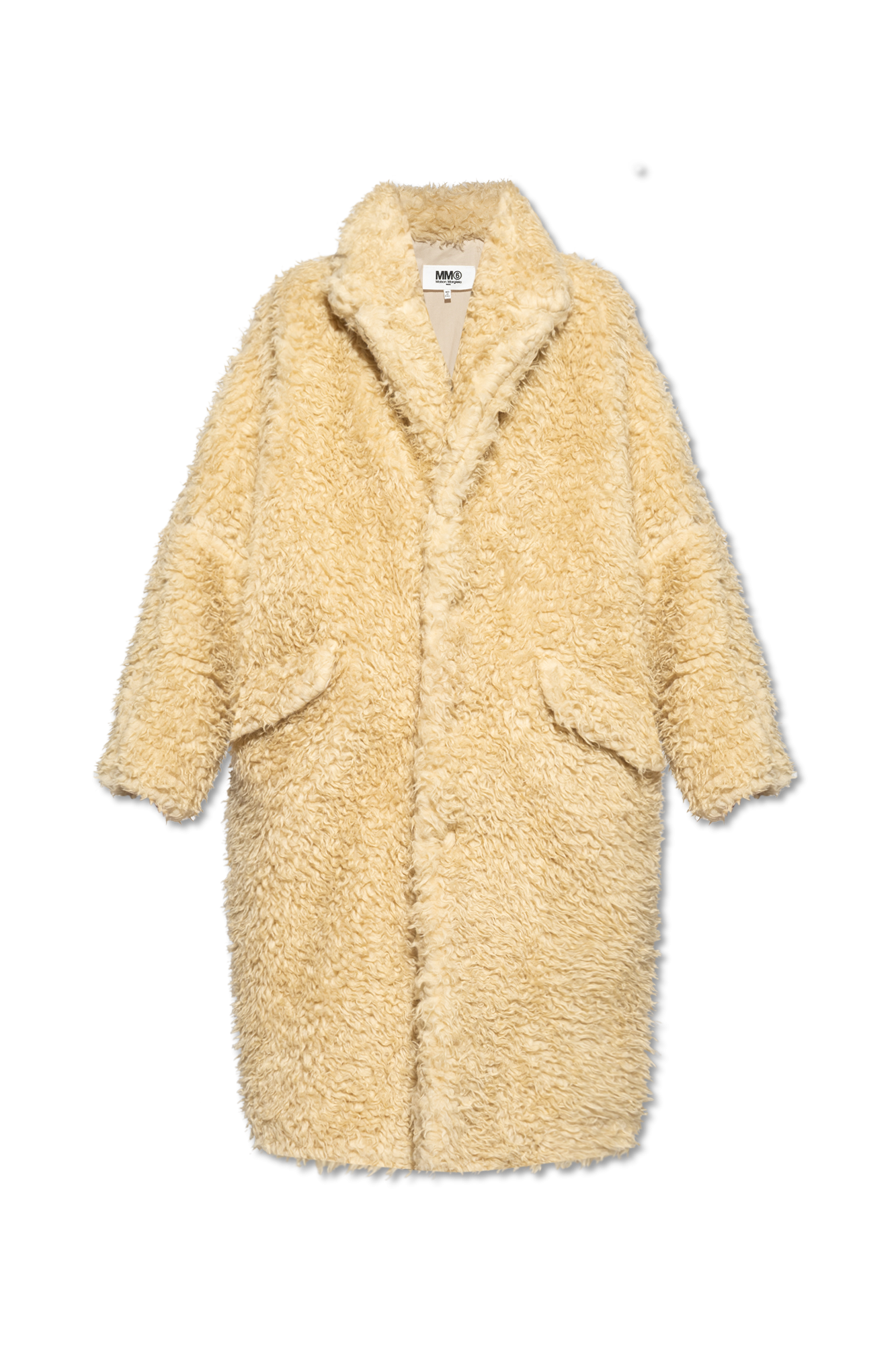 Beige Oversize faux fur coat MM6 Maison Margiela - Vitkac Canada